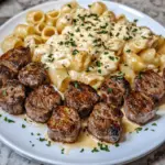 Creamy Parmesan Shells with Garlic Butter Steak Bites