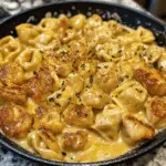 Skillet Chicken Alfredo Tortellini